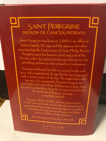 Saint Peregrine, (The Cancer Saint)  4" Statue, New