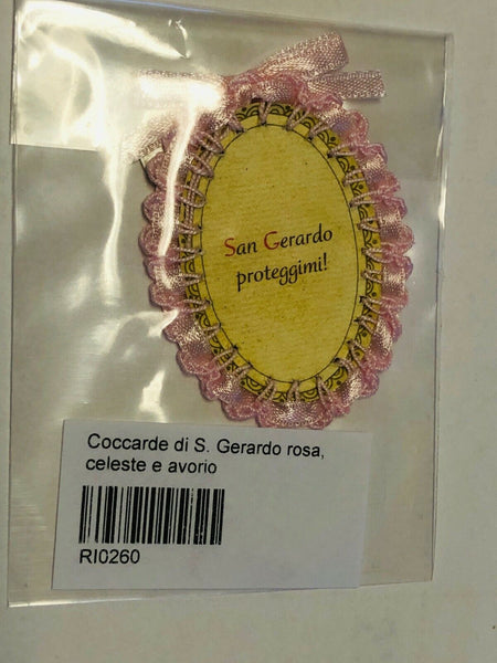 Saint Gerard Majella Image Handmade with Ribbon, New from Italy
