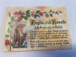 Saint Francis of Assisi Leaves from his Rose Garden, New from Italy (I)