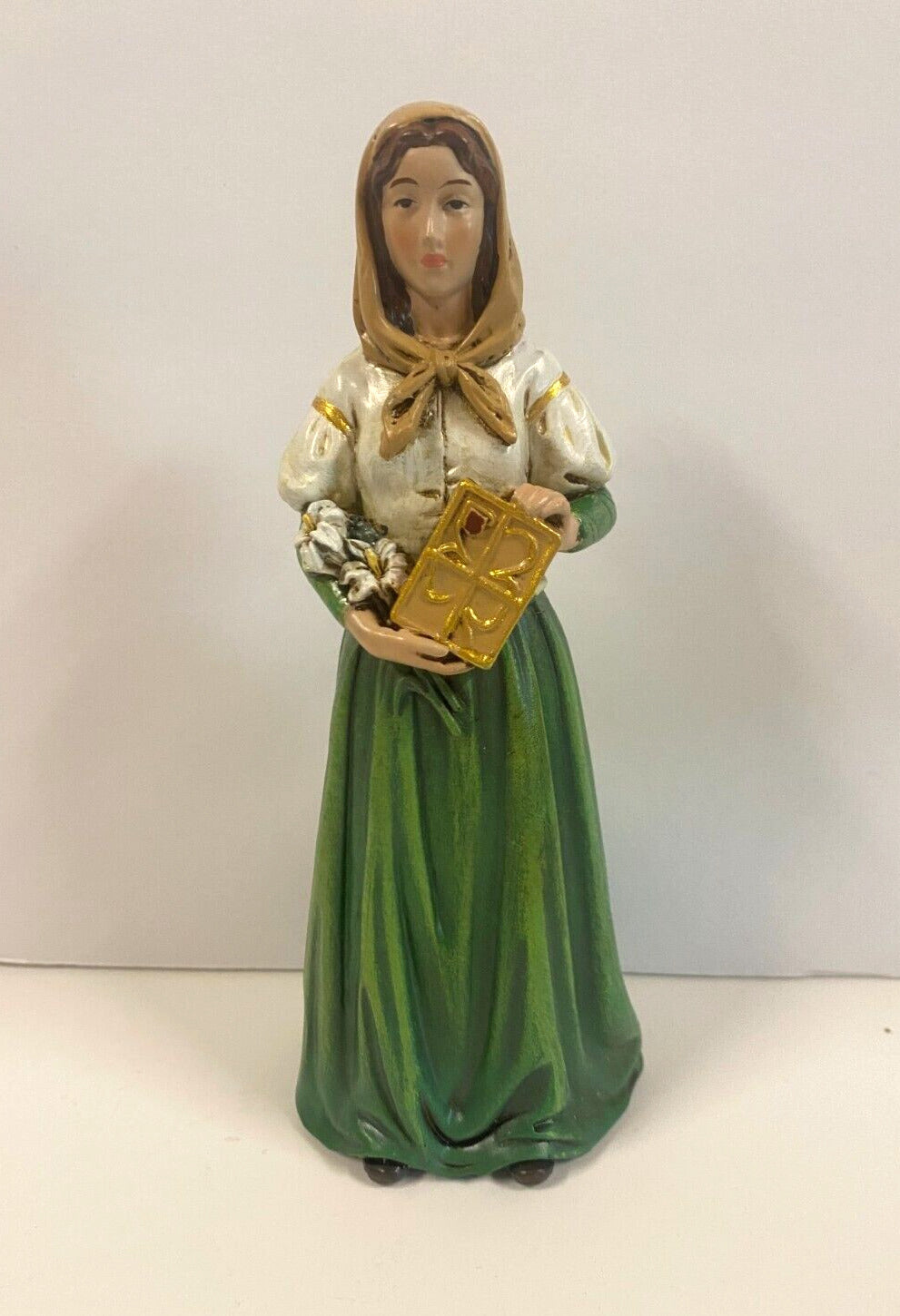Saint Dymphna  6" Statue, New