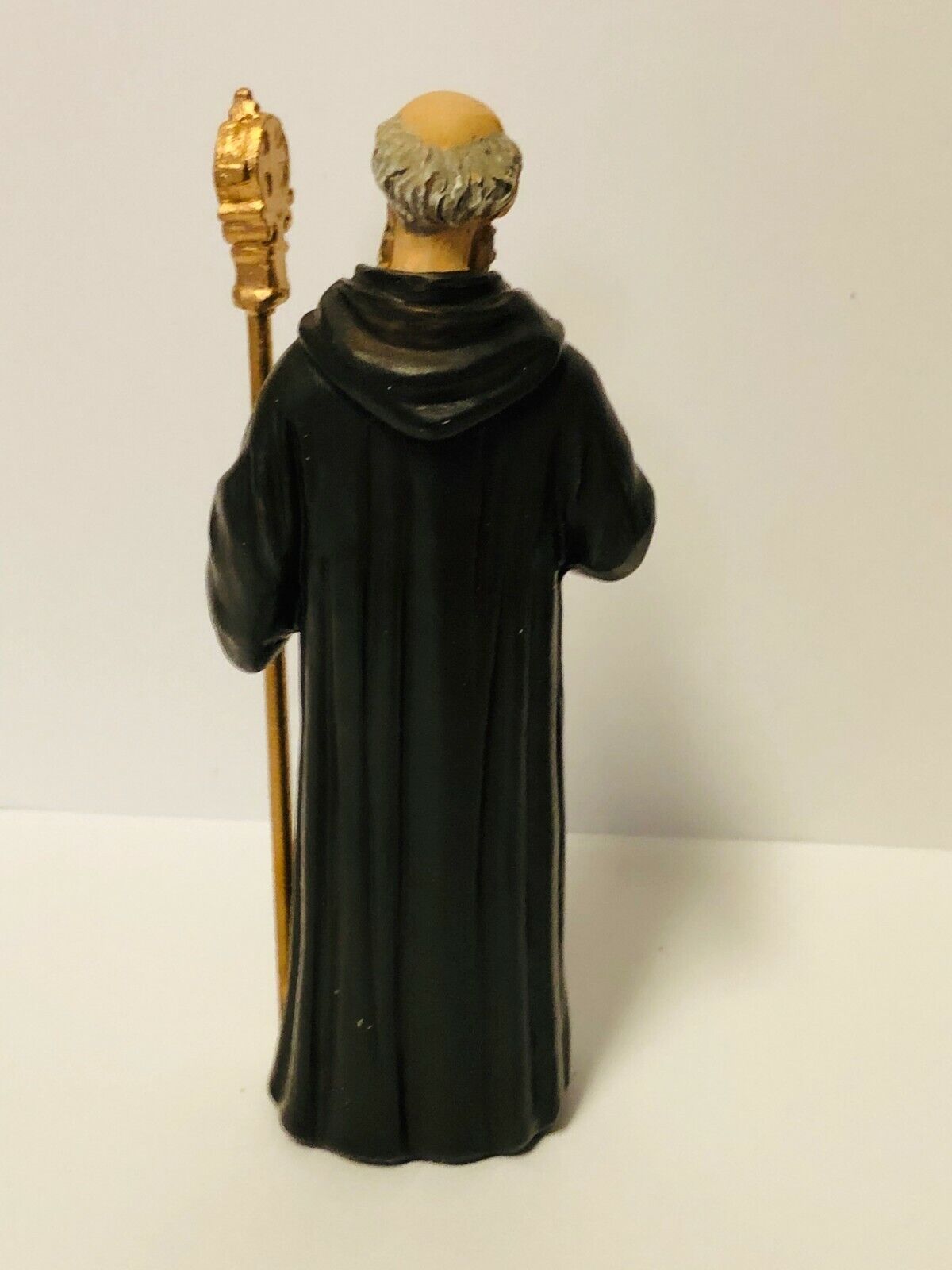 Saint Benedict  4" Statue + Prayer Card, New - Bob and Penny Lord