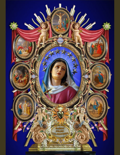 Seven Sorrows of Mary 8 by 10 Print