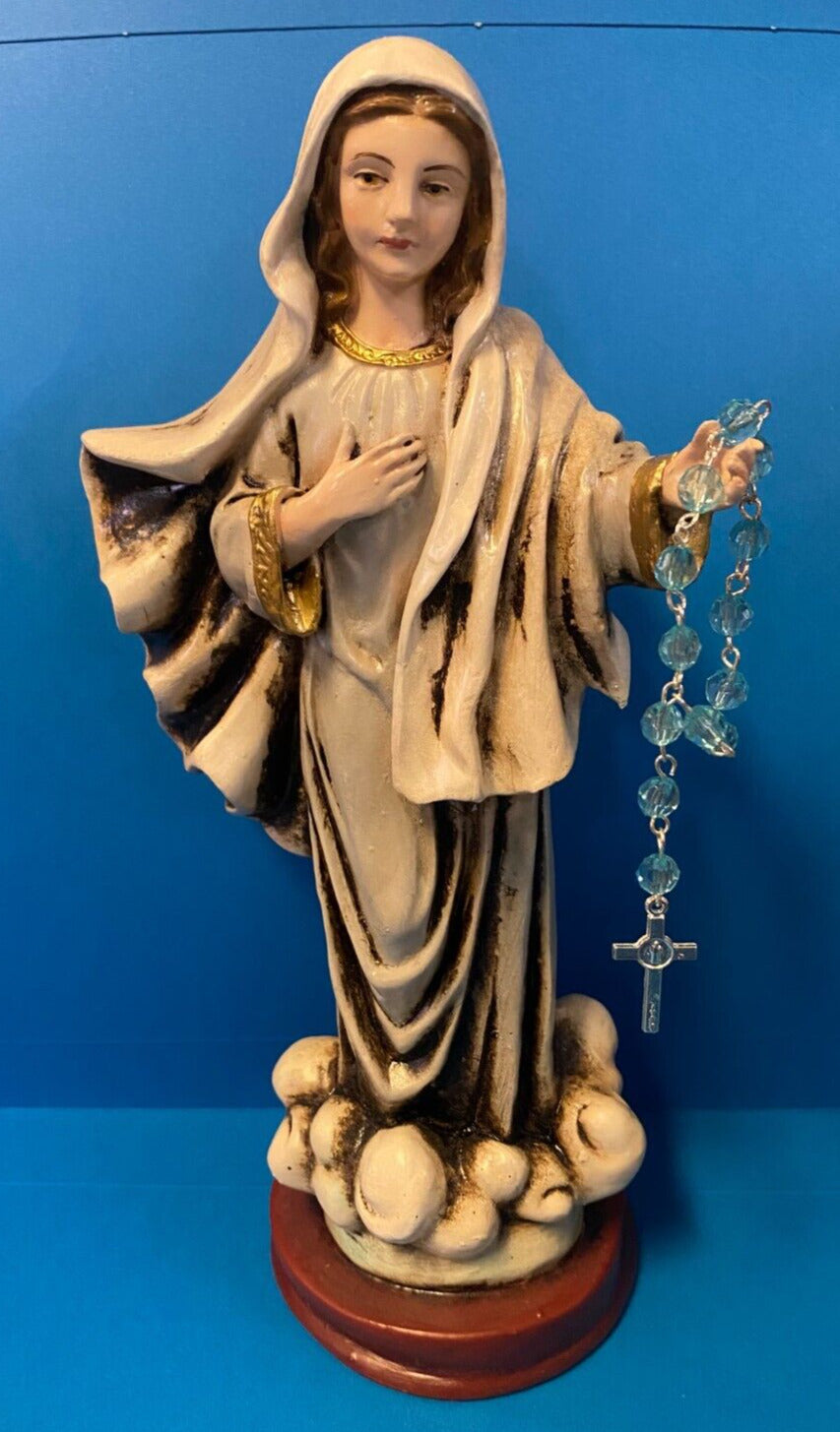 Our Lady of Medjugorje 8.5" Statue from Colombia