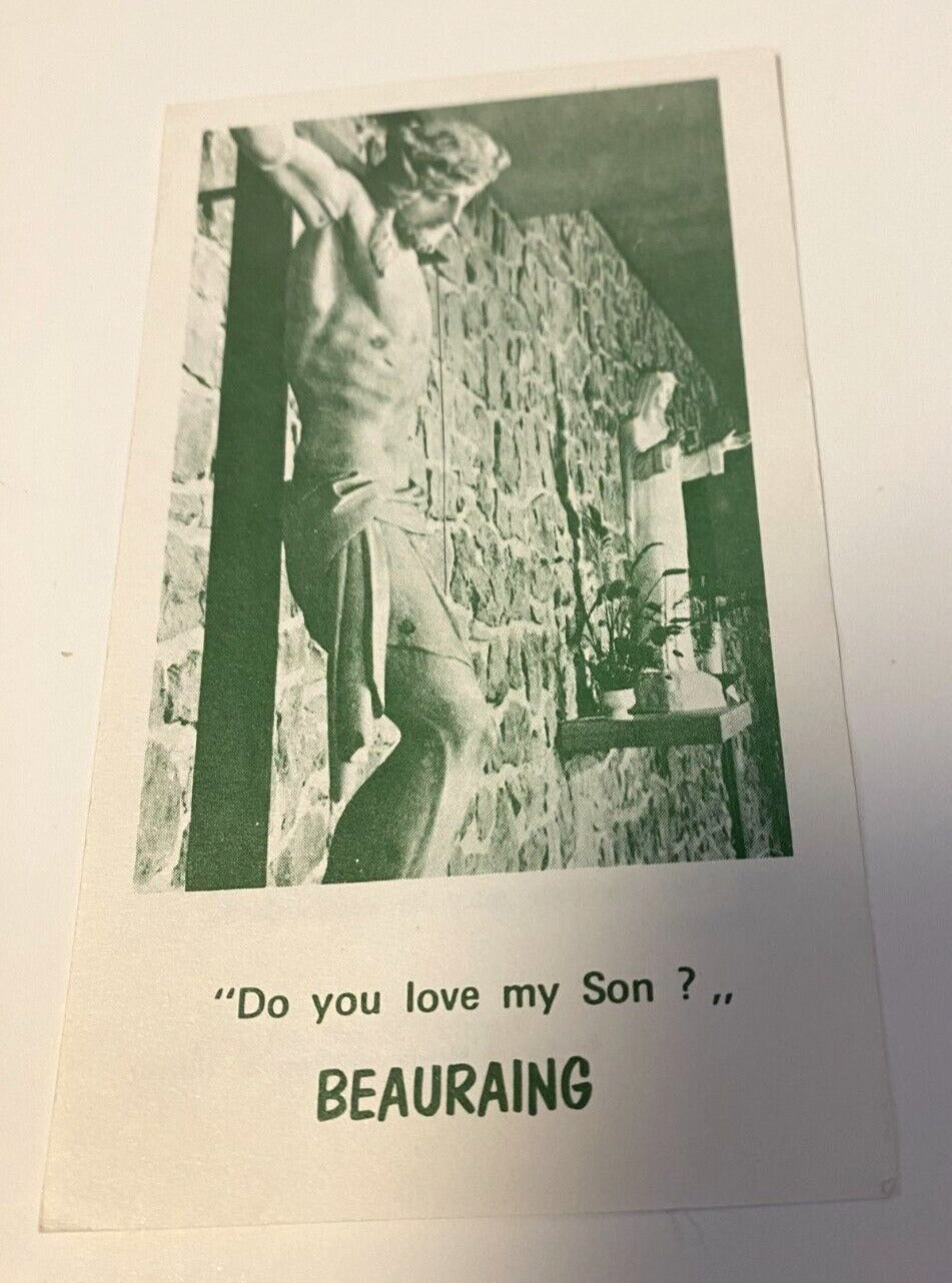 Our Lady of Beauraing Prayer Card, From Belgium, NEW - Bob and Penny Lord