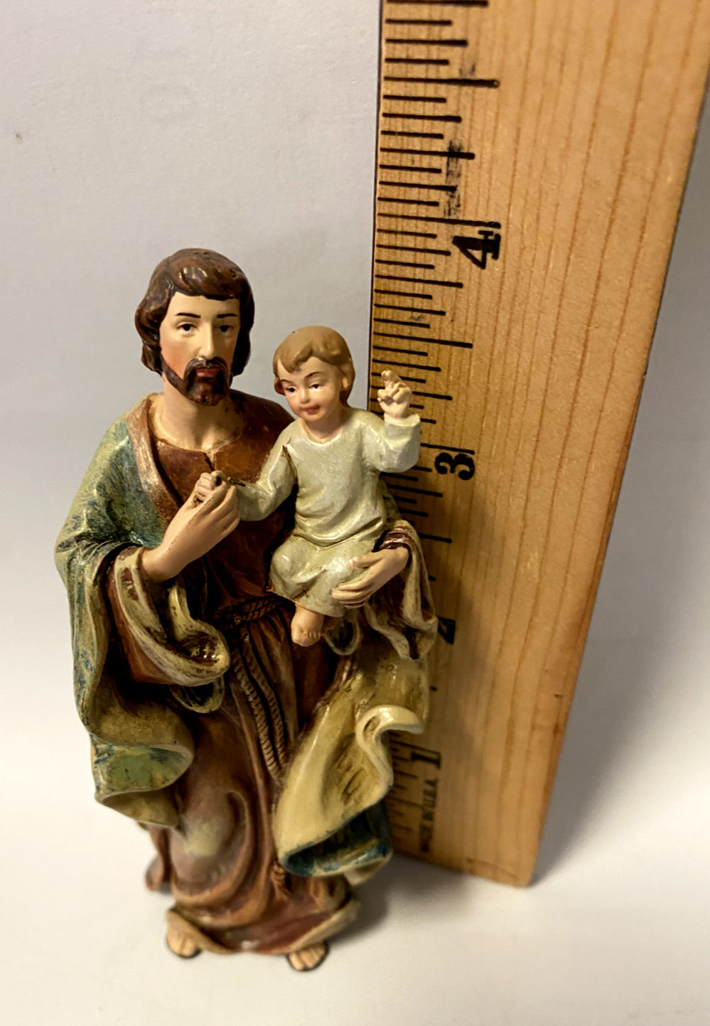 Saint Joseph with Child  4" Statue, New - Bob and Penny Lord