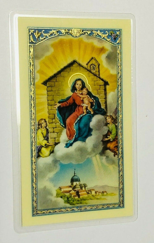 Our Lady of Loreto Laminated Prayer Card, From Italy, New - Bob and Penny Lord