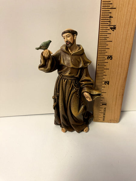 Saint Francis of Assisi 4 " Small Statue, New