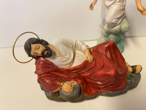 Saint Joseph Sleeping with angel statue set, New