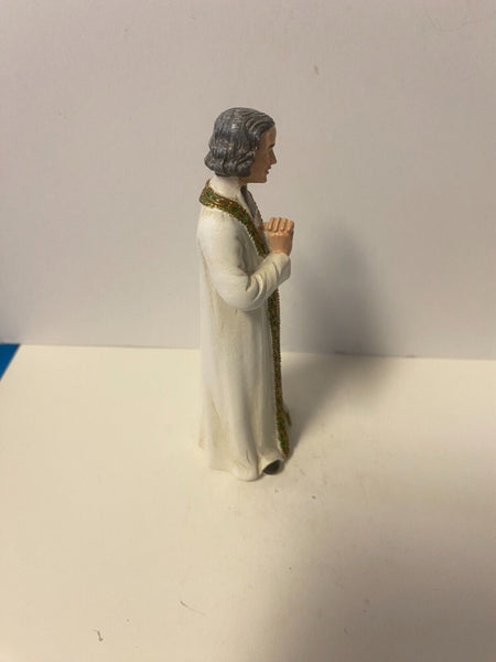 St John Vianney 3.75" H Statue + Prayer Card & Bio, New