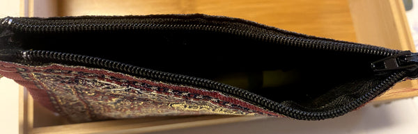 Red & Gold 6" Zip Pouch, New from Jerusalem #1