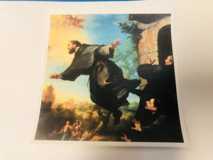 Saint Joseph of Cupertino Custom 5.75" x 5.75 Glossy Decal Sticker, New
