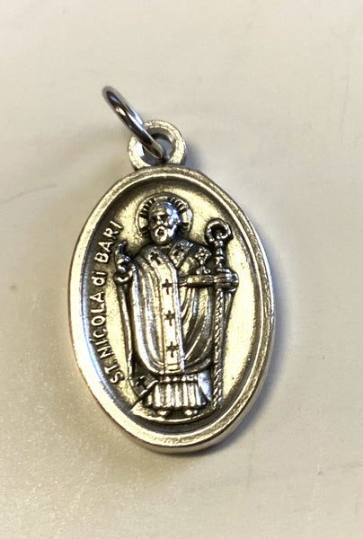 Saint Nicholas  Prayer folder + Medal, New