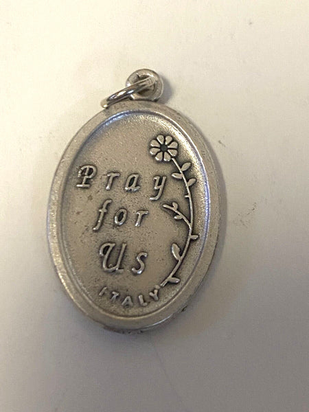 Our Lady of Perpetual Help Silver tone Medal, New