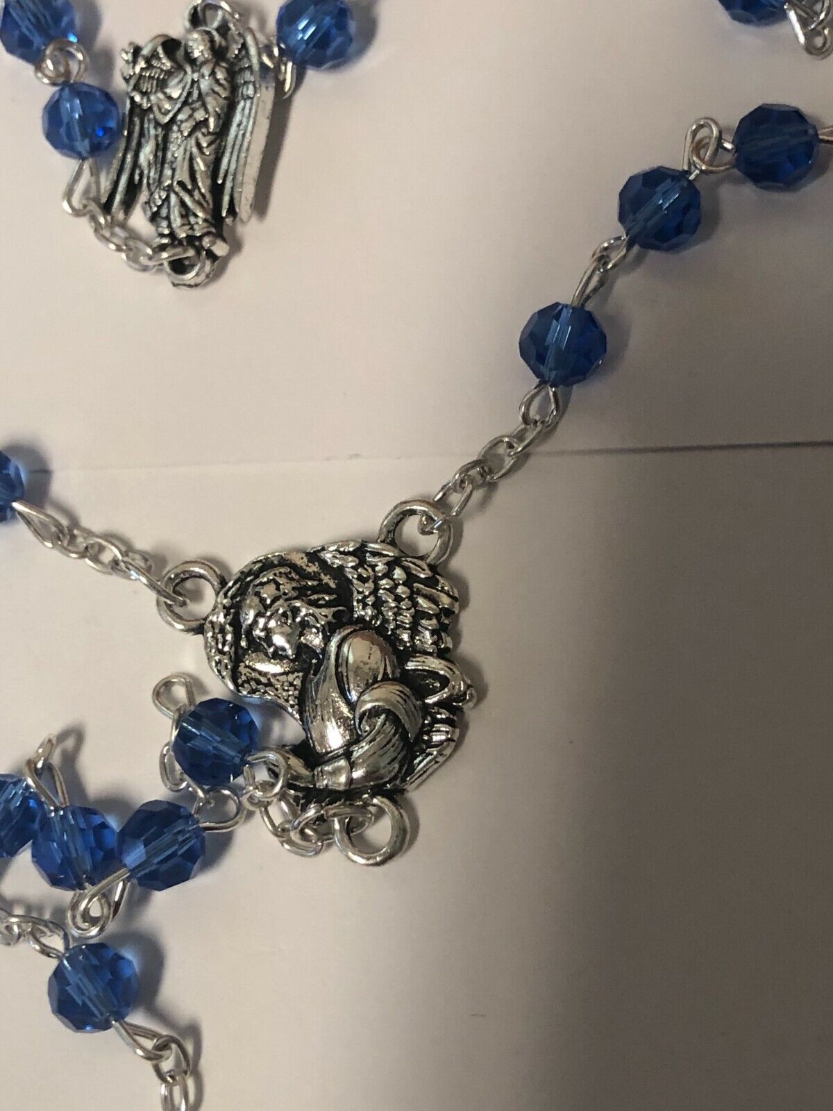 Blue Crystals Archangel Rosary, New - Bob and Penny Lord