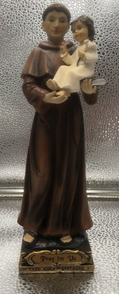 Saint Anthony of Padua  8.50" H Statue, New