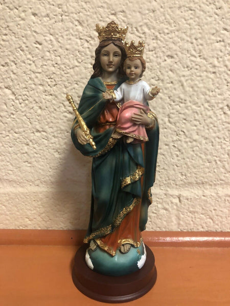 Blessed Mother Mary, Help of the Christians, 8.5" Statue, New - Bob and Penny Lord