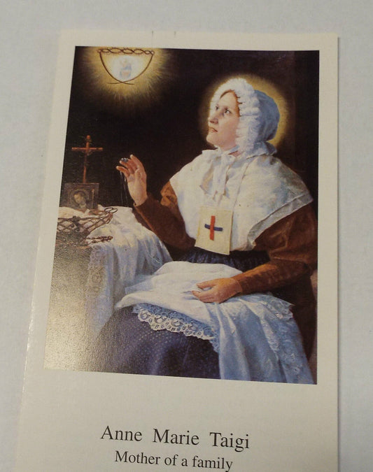 Blessed Anna Maria Taigi, A Triduum Prayer & Biography Folder, New Italy - Bob and Penny Lord