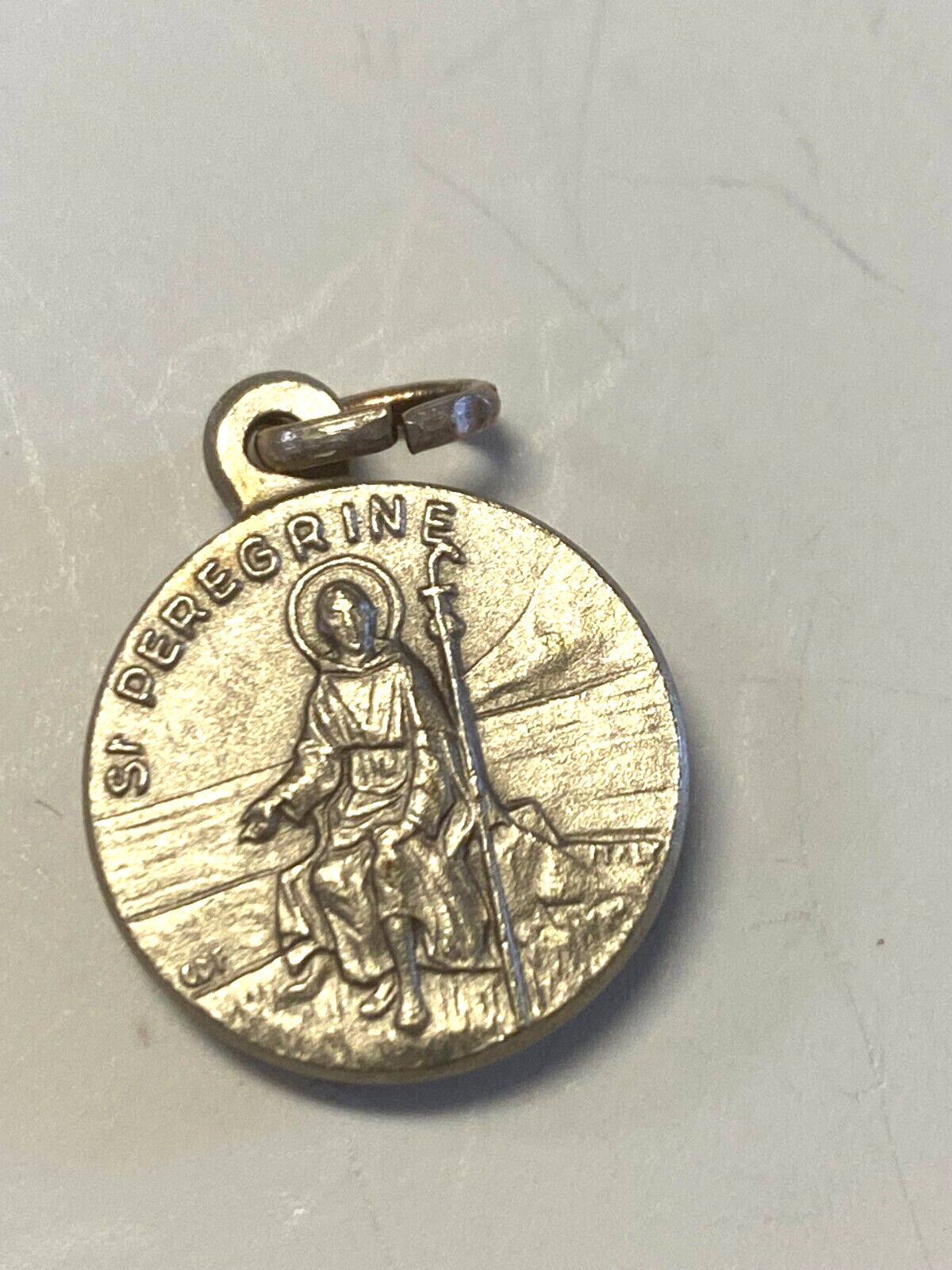 Saint Peregrine, (the Cancer Saint) Vintage Relic Medal New, from Italy
