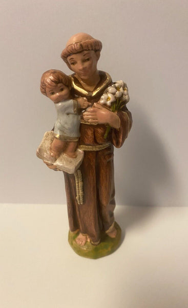 Saint Anthony of Padua  4.25" H Statue, New from Colombia