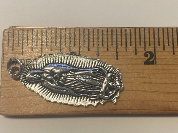 Our Lady of Guadalupe Silver Plated 1.5" Medal, New #3