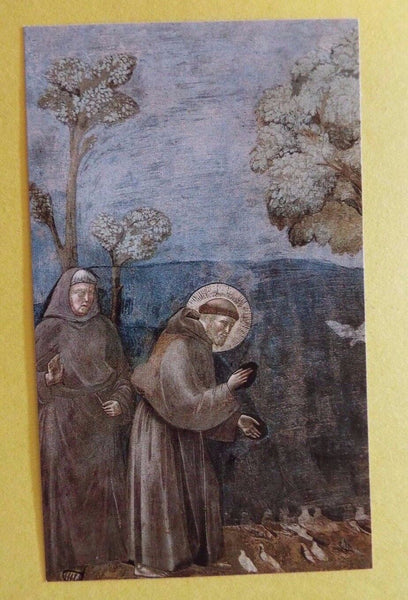 Saint Francis of Assisi Blessing Prayer Card, New from Italy