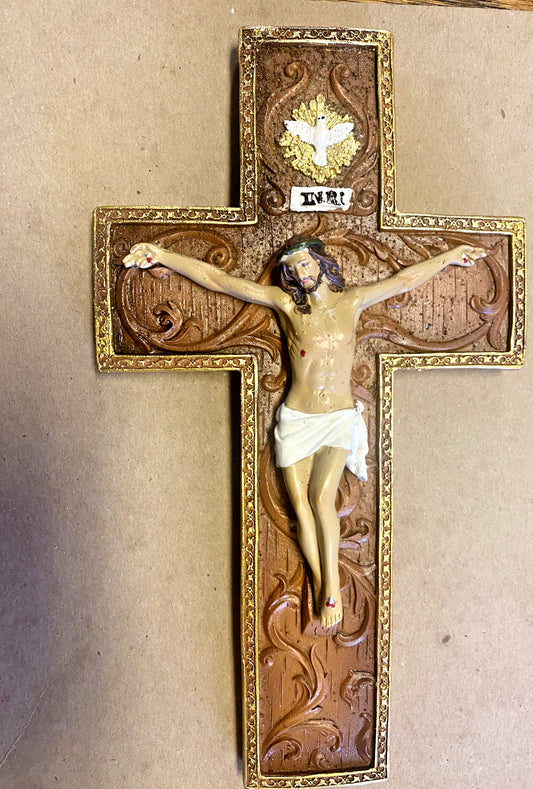 Holy Spirit Wall Crucifix 10.75", New - Bob and Penny Lord