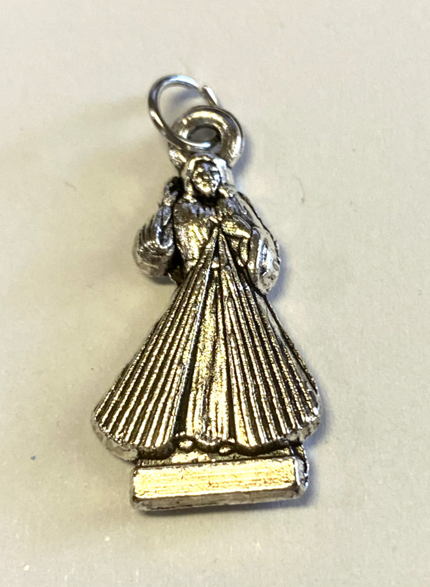 Divine Mercy  7/8" Devotional Charm, New
