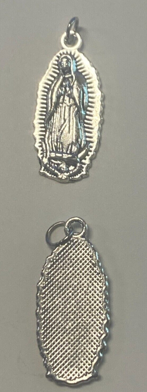 Our Lady of Guadalupe Silver Plated 1"  Medal, New #2