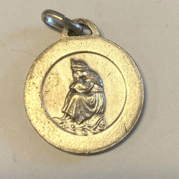 Our Lady of La Salette Vintage Round Medal, New from France