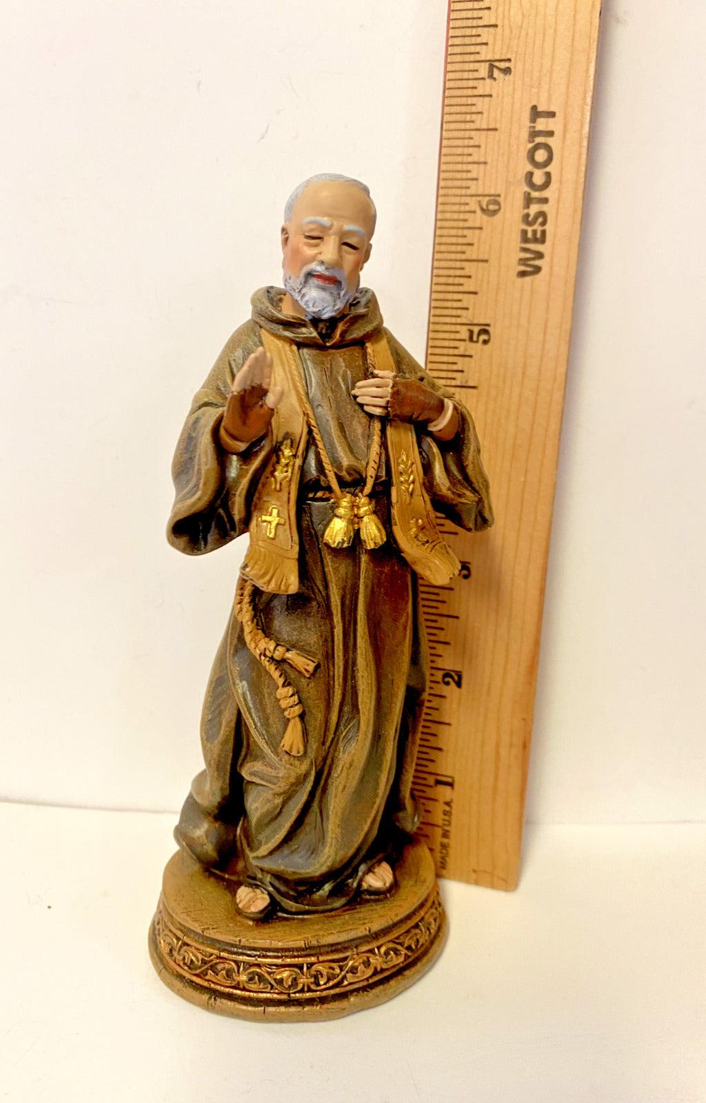 Padre Pio 6.25 " Statue, New - Bob and Penny Lord