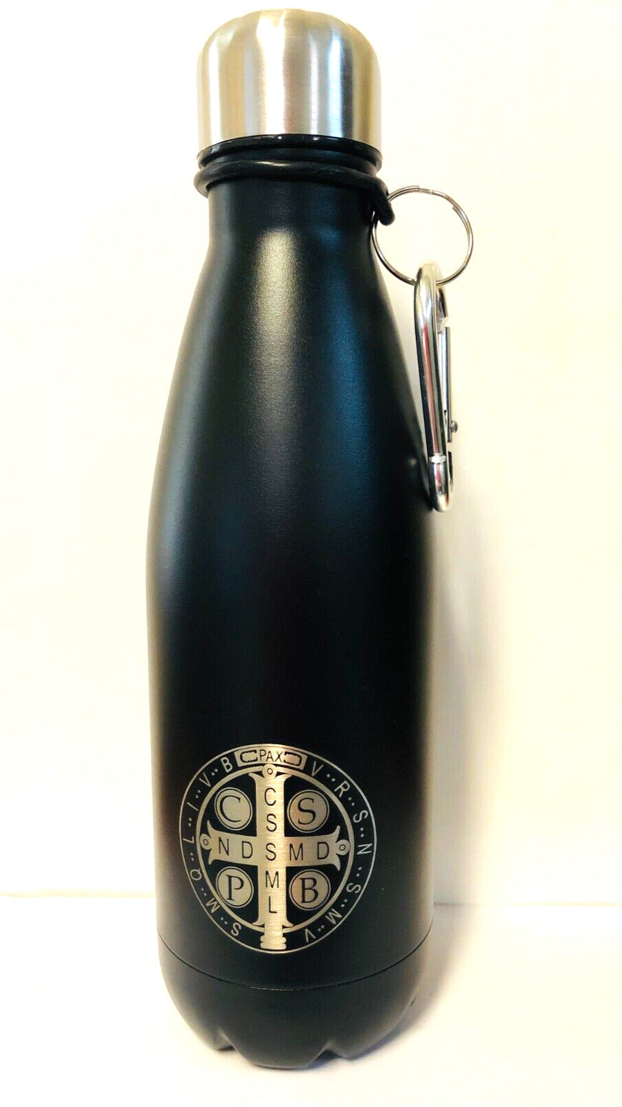 Saint Benedict Insulated 18oz. Water Bottle, New - Bob and Penny Lord