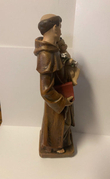 Saint Anthony of Padua  8" H Statue, New