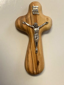 Small Hand Held Olive Wood Cross 3.50" New from Jerusalem