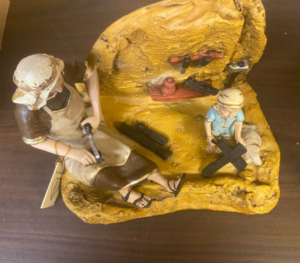 Saint Joseph the Worker with Child Jesus  New from Colombia