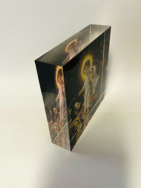 Holy Family Acrylic Image Block, New