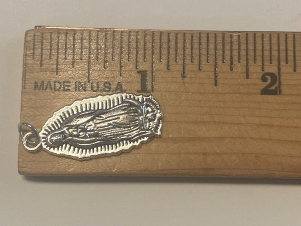 Our Lady of Guadalupe Silver Plated 1"  Medal, New #2