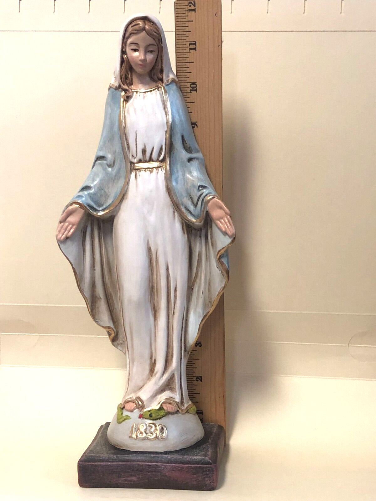 Our Lady of Grace 11.75"  Large Statue, New from Colombia - Bob and Penny Lord