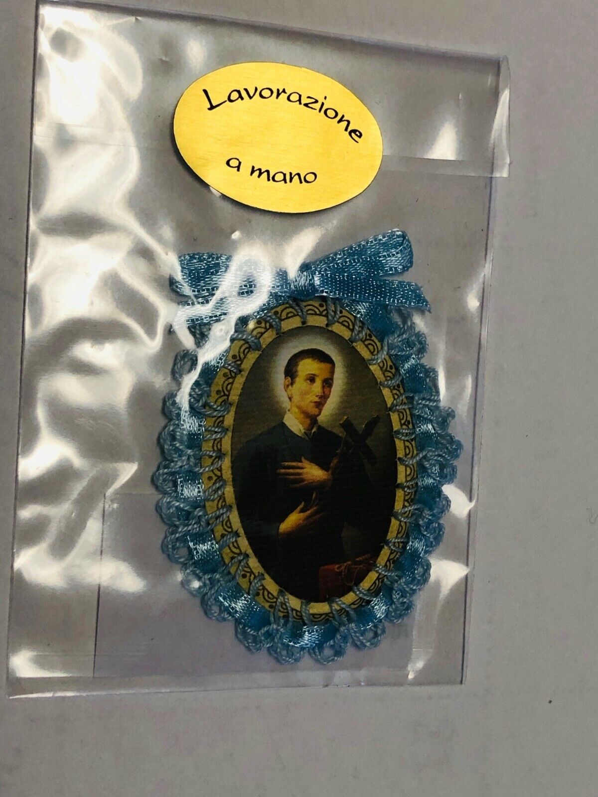 Saint Gerard Majella Image Handmade with Ribbon, New from Italy - Bob and Penny Lord