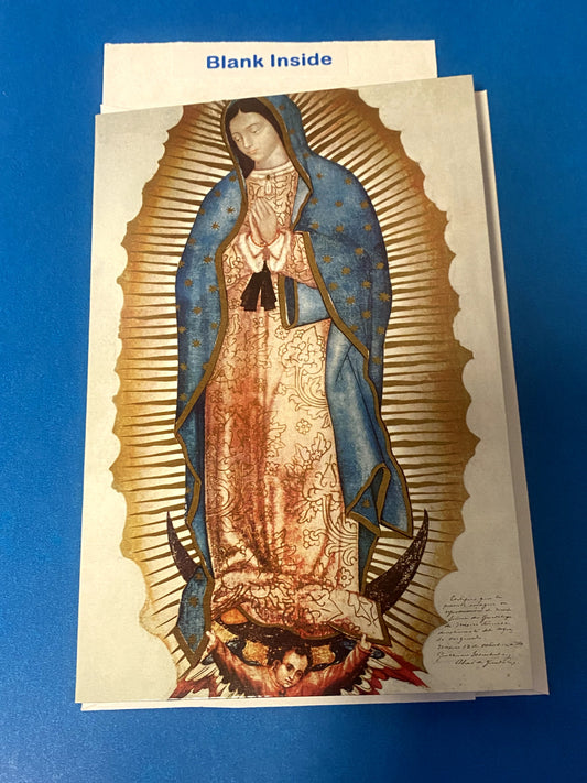 Our Lady of Guadalupe Blank Note Card w/envelope,New #025-3 - Bob and Penny Lord