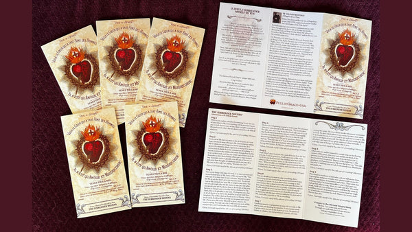 5Pack Novena of Surrender to the Will of God Trifold Holy Card - Bob and Penny Lord