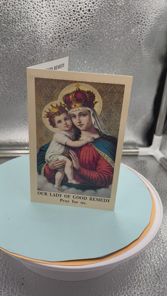 Our Lady of Good Remedy Novena Prayer Card
