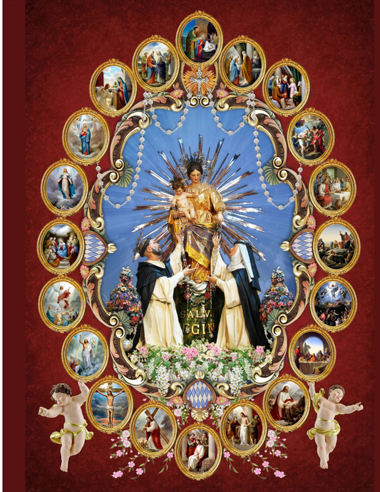 Mysteries of the Rosary 8 by 10 Print