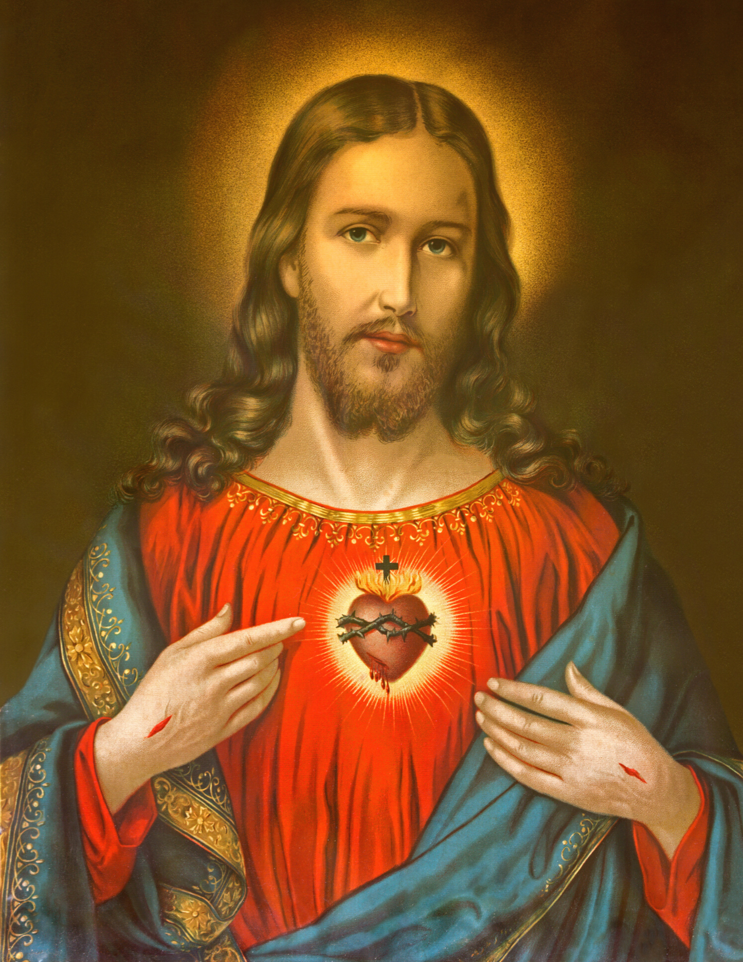 Sacred Heart of Jesus 8 by 10 Print - Bob and Penny Lord