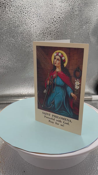 Saint Philomena Novena Prayer Card