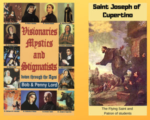 Visionaries Mystics and Stigmatists Book and Companion Saint Joseph of Cupertino DVD - Bob and Penny Lord