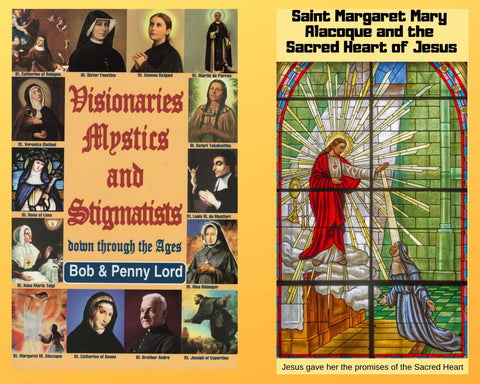 Visionaries Mystics and Stigmatists Book and Companion Saint Margaret Mary Alacoque DVD - Bob and Penny Lord