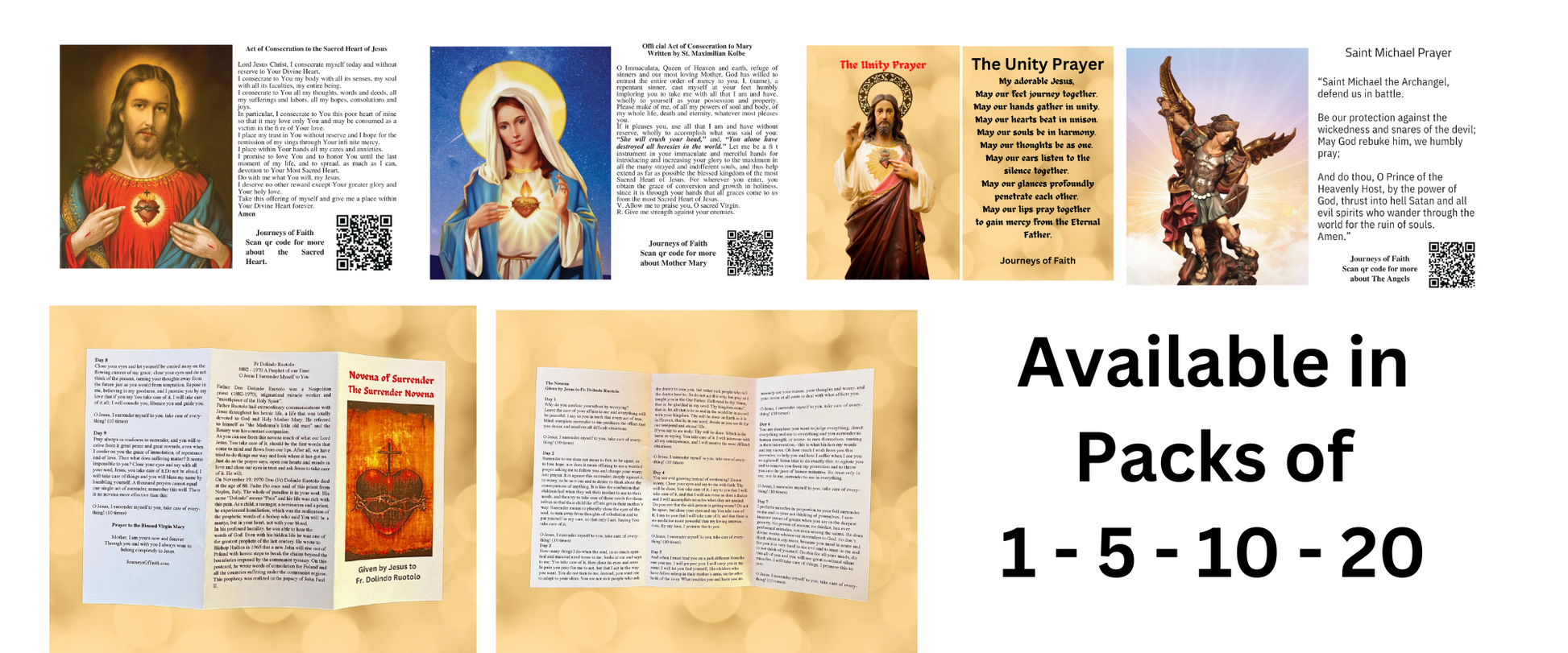 Powerful Catholic Prayer Cards - Bob and Penny Lord