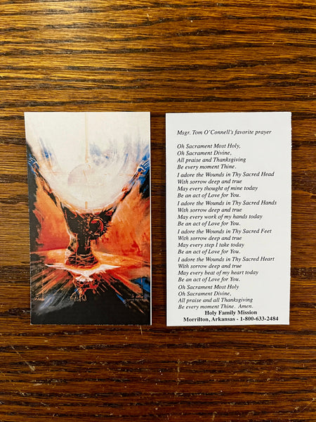 Eucharistic Prayer After Communion Card packs New
