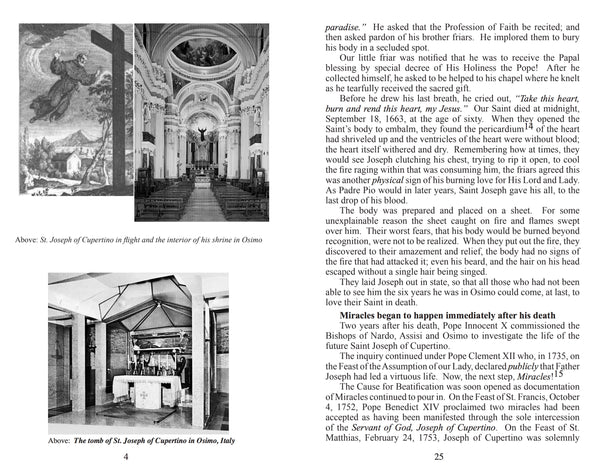 Saint Joseph of Cupertino Minibook