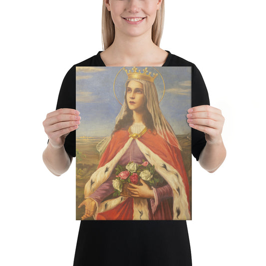Saint Elizabeth of Hungary Canvas - Bob and Penny Lord